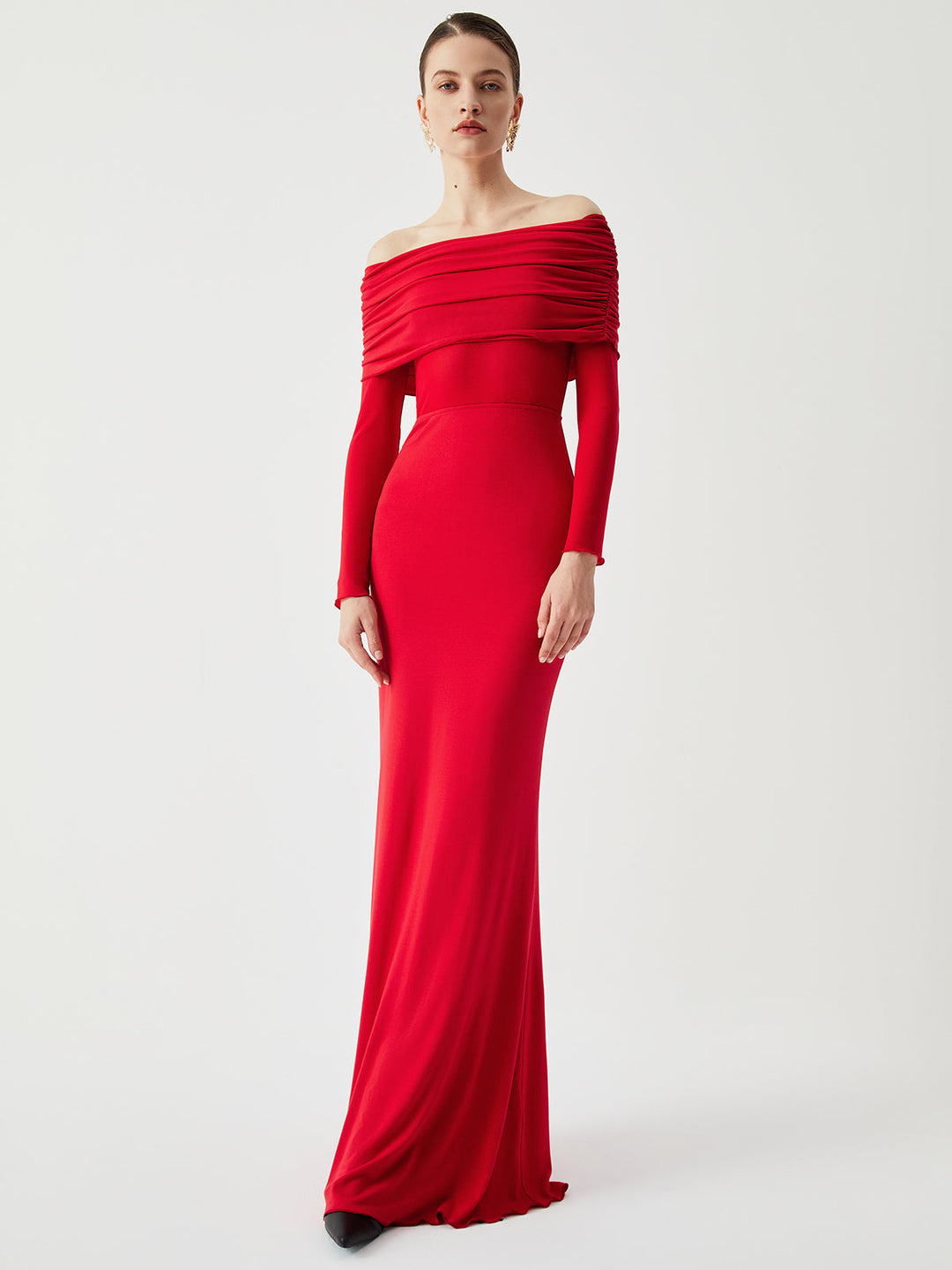 Louise Off-Shoulder Long Dress