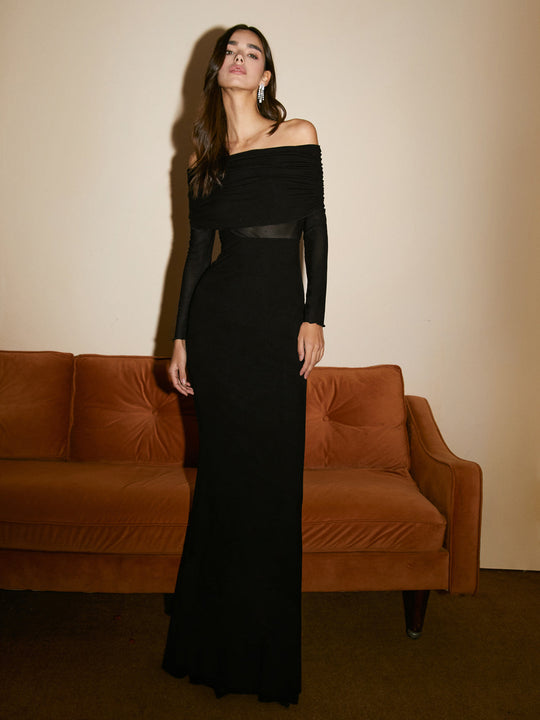 Louise Off-Shoulder Long Dress