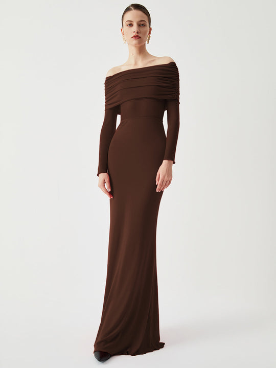 Louise Off-Shoulder Long Dress