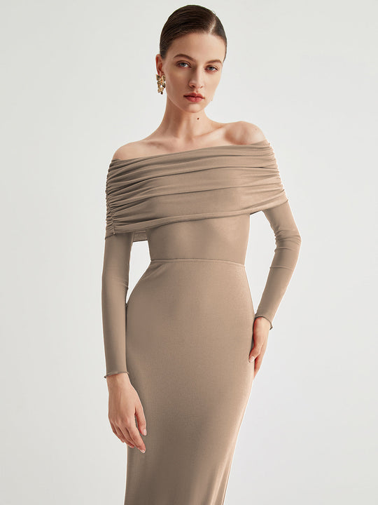Louise Off-Shoulder Long Dress