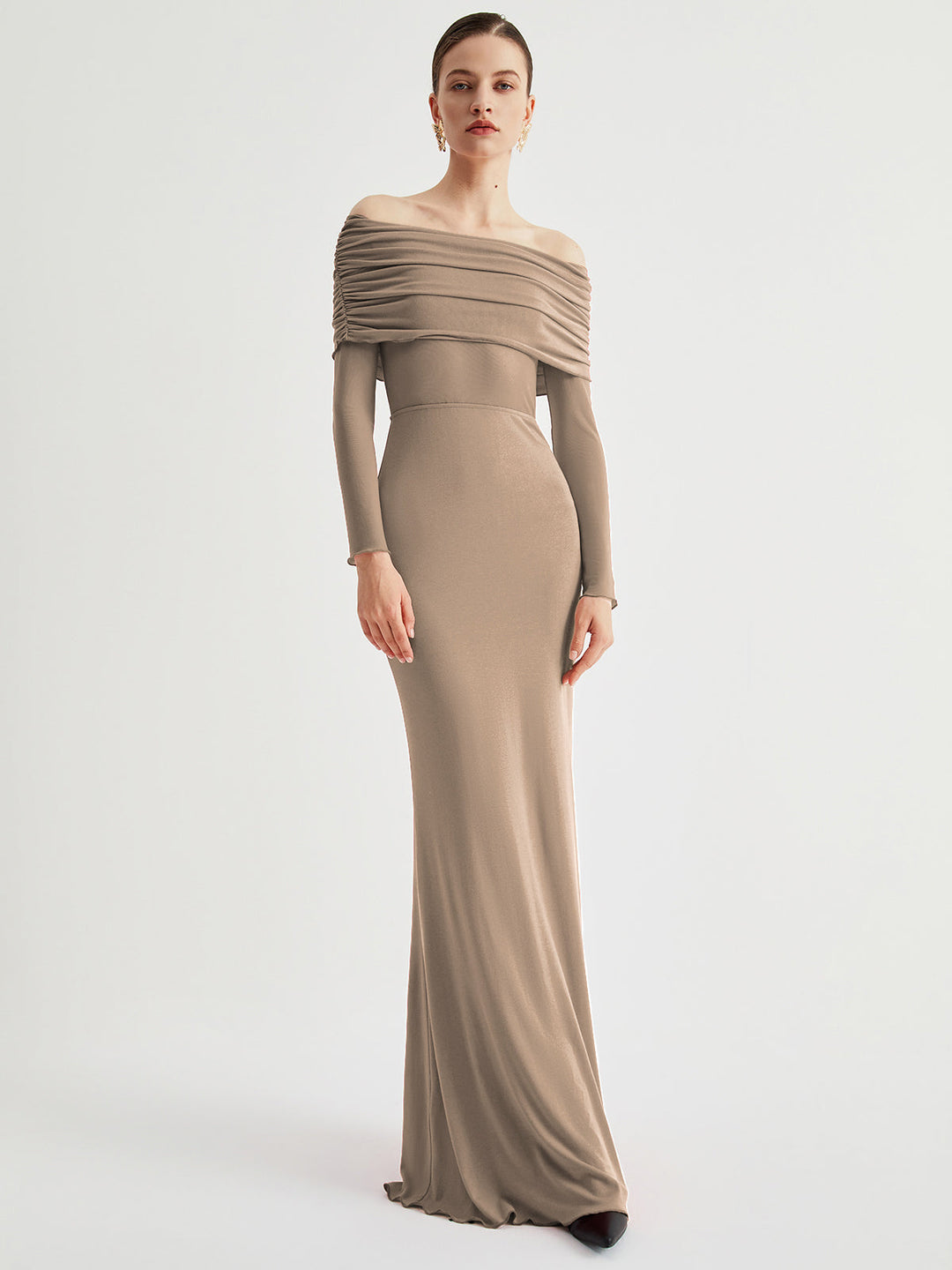 Louise Off-Shoulder Long Dress