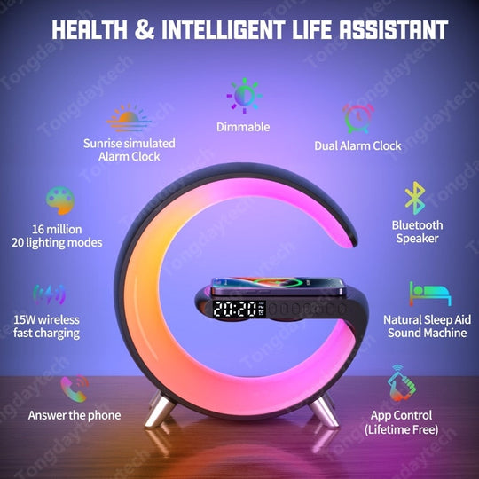 Glowup Chargeclock™ - The 3-in-1 Alarm Clock